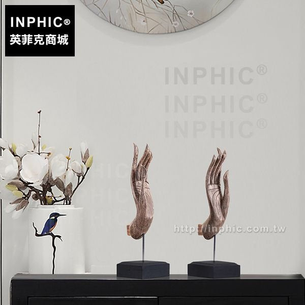 INPHIC-桌面裝飾泰國招財佛手東南亞木雕擺飾佛藝品