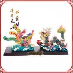 INPHIC-開光龍鳳呈祥擺件一對家居擺設工藝品裝飾品彩陶交趾陶精品