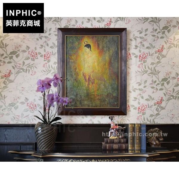 INPHIC-東南亞禪意裝飾畫油畫牆上裝飾品泰國掛畫泰佛人物