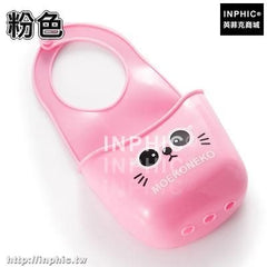 INPHIC-廚房水槽海綿收納瀝水架浴室肥皂掛袋雜物瀝水籃置物架按扣式掛籃-粉色