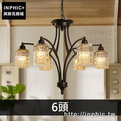 INPHIC-餐廳客廳燈具創意美式鄉村燈飾吊燈鐵藝-6頭