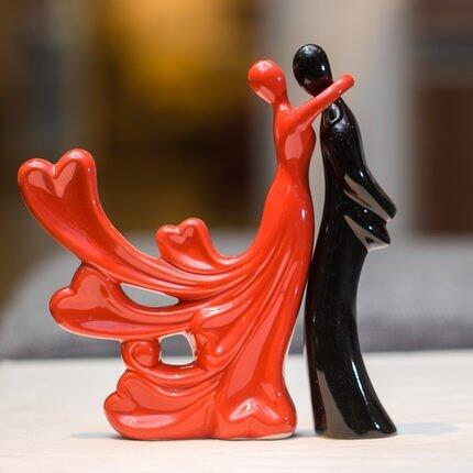 INPHIC-歐式裝飾品擺件 陶瓷工藝品擺設 婚房擺件 抽象舞者
