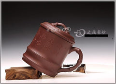 INPHIC-宜興大容量紫砂杯全手工紫砂蓋杯茶杯子壺高檔竹段630CC