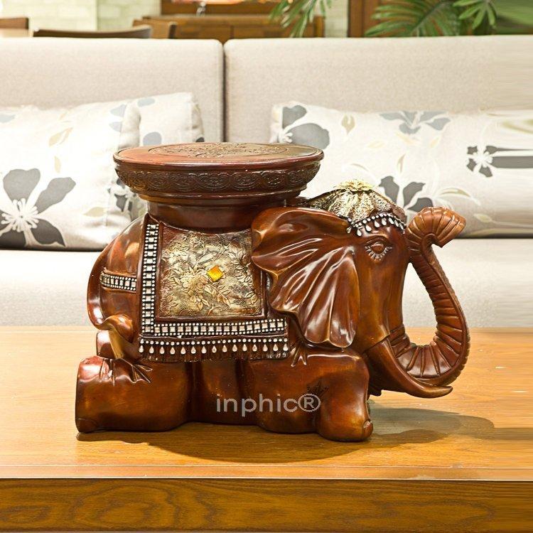 INPHIC-伏地吉象 樹脂裝飾坐凳 裝飾擺飾 家居工藝品F