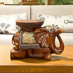 INPHIC-伏地吉象 樹脂裝飾坐凳 裝飾擺飾 家居工藝品F