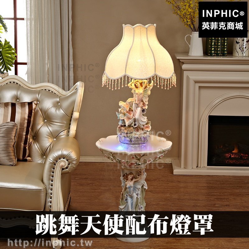 INPHIC-開運 假山流水風水球開業流水噴泉開運風水造景加濕器裝飾歐式風水輪招財跳舞天使配布燈罩