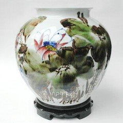 INPHIC-ZF-C030 景德鎮 陶瓷 荷塘月色手繪陶瓷花瓶工藝擺設 家居裝飾