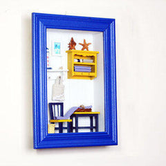 INPHIC-藍色地中海風裝飾框豎款&middot;立體裝飾畫&middot;海洋框居家飾品
