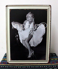 INPHIC-歐式傳統酒吧復古鐵質裝飾畫 鐵皮畫 夢露