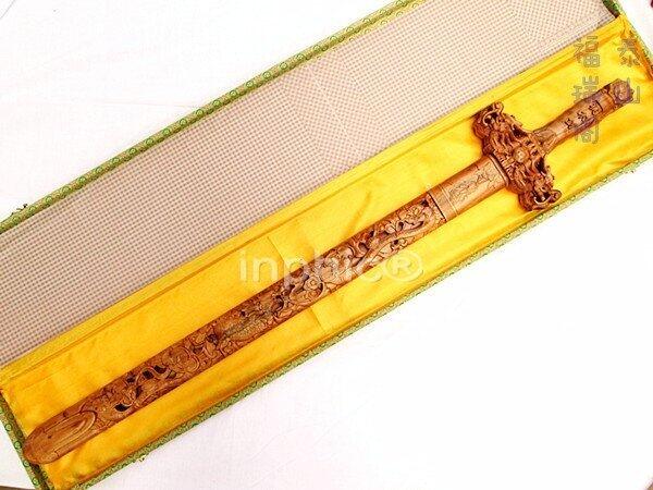 INPHIC-開光人參如意 麒麟桃木劍 鎮宅避邪納福 招財助運轉運