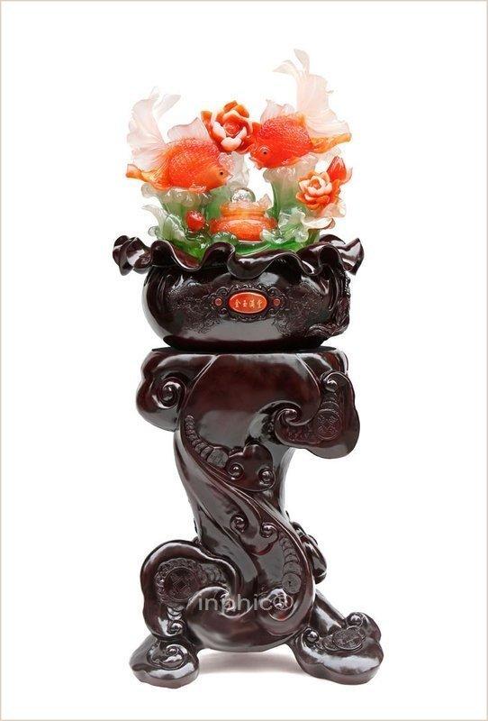 INPHIC-樹脂家居裝飾辦公室落地擺飾金玉滿堂精美工藝品