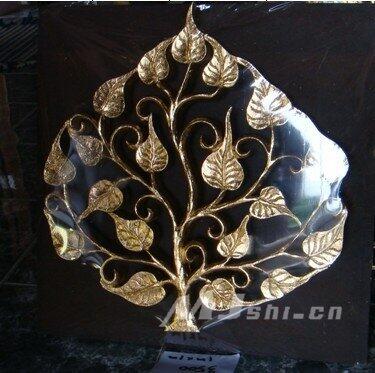 INPHIC-壁飾掛飾裝飾畫 進口柚木傢俱 立體金箔菩提樹壁掛-小