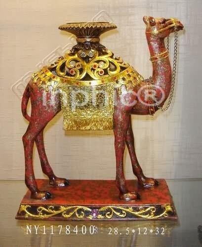 INPHIC-歐式客廳裝飾擺飾傢俱飾品動物裝飾駱駝燭臺