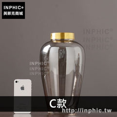 INPHIC-玻璃北歐客廳家居美式擺設花器歐式裝飾品花瓶擺件-C款