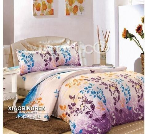 INPHIC-冰爽全棉斜紋印花四件套 純棉公主床品  田園 床上用品