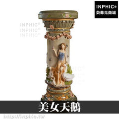 INPHIC-婚慶裝飾歐式花架花店婚紗園藝造景展覽會場造景佈置路引流水噴泉美女天鵝