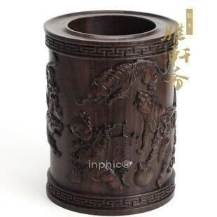 INPHIC-黑梓虎虎生威筆筒紅木工藝品 新款 木雕擺飾 辦公用品