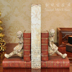 INPHIC-歐式公主靠背書靠書架書立創意歐式裝飾品工藝品擺飾