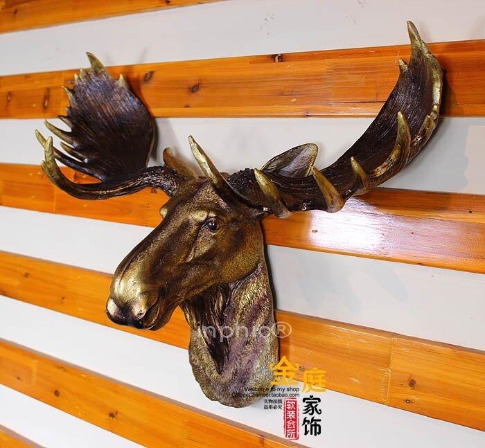 INPHIC-歐式仿真招財糜鹿頭壁掛牆壁掛件裝飾家飾牆飾掛飾壁飾酒吧裝飾
