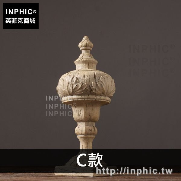 INPHIC-家居擺設歐式電視櫃立柱客廳做舊復古羅馬擺件-C款