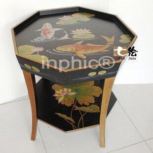 INPHIC-新古典中式田園漆器 彩繪 角機邊幾茶幾茶臺機桌