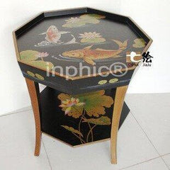 INPHIC-新古典中式田園漆器 彩繪 角機邊幾茶幾茶臺機桌