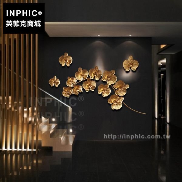 INPHIC-壁飾東南亞泰國鐵藝蝴蝶蘭牆上裝飾品