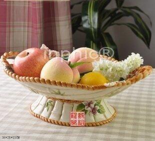 INPHIC-百合富貴竹陶瓷果盤乾果盤高腳盤