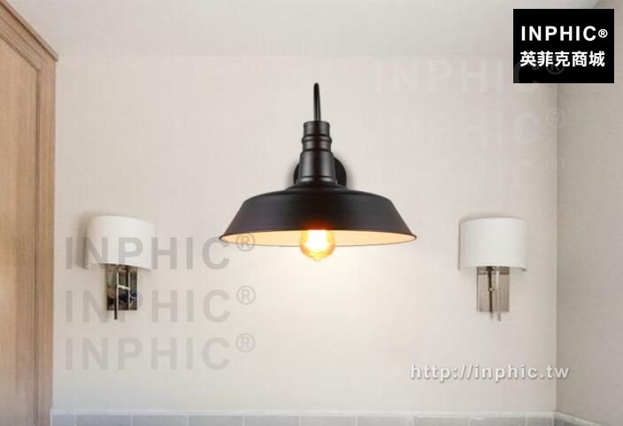 INPHIC-燈具鐵藝酒吧酒店工業風loft餐廳咖啡廳裝飾複古走廊壁燈