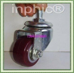 INPHIC-2吋10mm聚氨酯螺桿雙軸承 家具輪 萬向輪小輪子1包5個