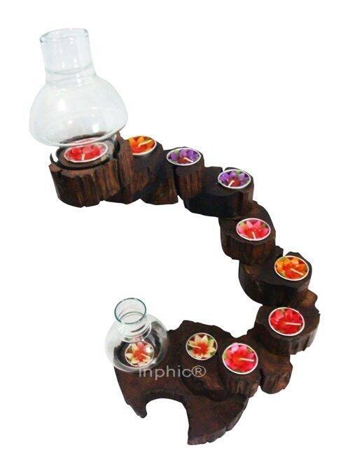 INPHIC-東南亞 家居飾品 泰國風格 擺飾 工藝品 燭臺 9連環