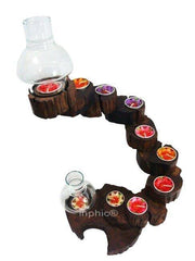 INPHIC-東南亞 家居飾品 泰國風格 擺飾 工藝品 燭臺 9連環