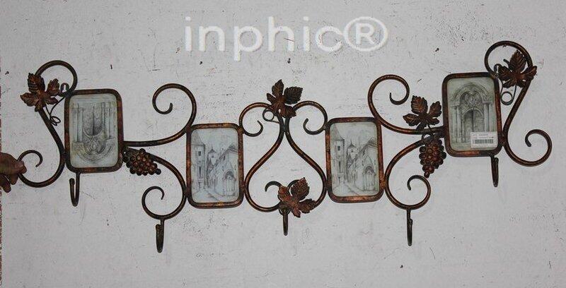 INPHIC-懷舊工藝品 美式風格鐵藝壁飾 組合相框