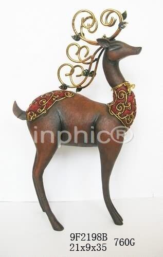 INPHIC-歐式客廳裝飾擺飾傢俱飾品泰國田園家居站立鹿