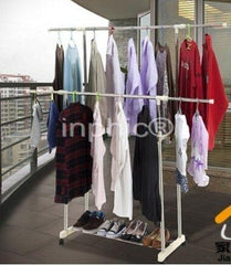 INPHIC-不鏽鋼伸縮雙桿晾曬架可升降衣架曬被架