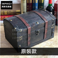 INPHIC-復古裝飾實木老式收納盒藏寶箱家居仿古擺設儲物箱中式-原裝款