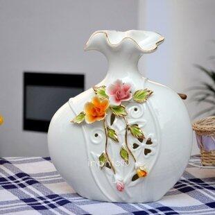 INPHIC-裝飾 家居工藝品櫥櫃 裝飾擺飾陶瓷鏤空浮雕花瓶 C款