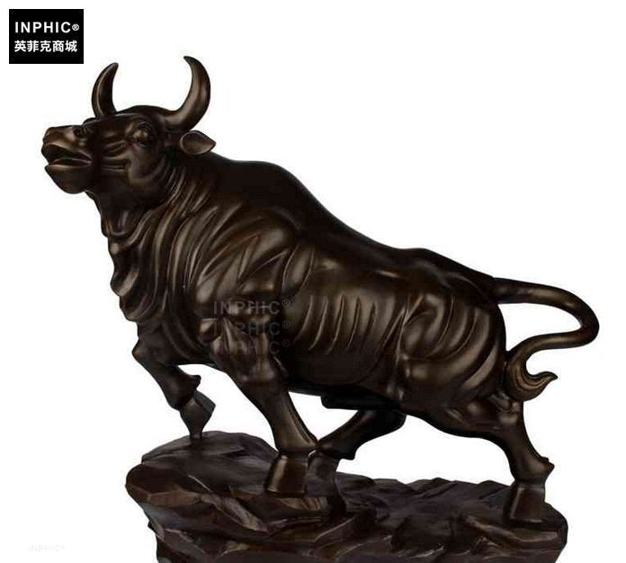 INPHIC-開運 開光純銅牛氣沖天銅牛工藝品辦公室招財銅牛