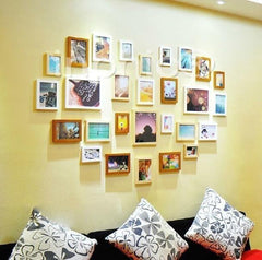 INPHIC-實木心形照片牆相片牆創意相框牆組合相框歐式家居客廳牆