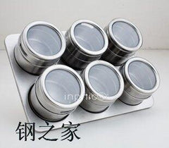 INPHIC-廚房用品不鏽鋼調味瓶套裝調料罐密封罐