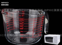 INPHIC-加厚帶刻度量杯 鋼化玻璃量杯微波爐實用透明烘培量杯廚房工具