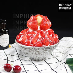 INPHIC-刨冰雪花冰模型仿真食品模型訂製假菜餚草莓仿真菜仿真冰沙