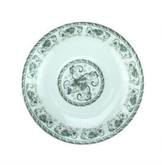 INPHIC-陶瓷餐盤釉中彩花之韻8英吋弧形盤子菜盤飯盤10個裝