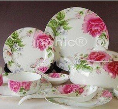 INPHIC-景德鎮陶瓷器瓷套裝56件 釉中彩碗盤碟餐具套裝