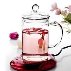 INPHIC-綠茶杯耐熱簡約玻璃杯水杯玻璃茶杯帶蓋手柄辦公