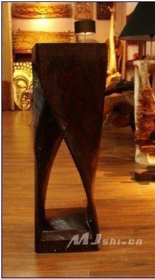 INPHIC-東南亞泰國風格 進口實木大象傢俱 黑色落地木墩