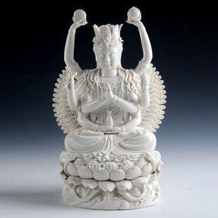 INPHIC-觀音陶瓷16吋千手觀音菩薩金彩佛像陶瓷佛像