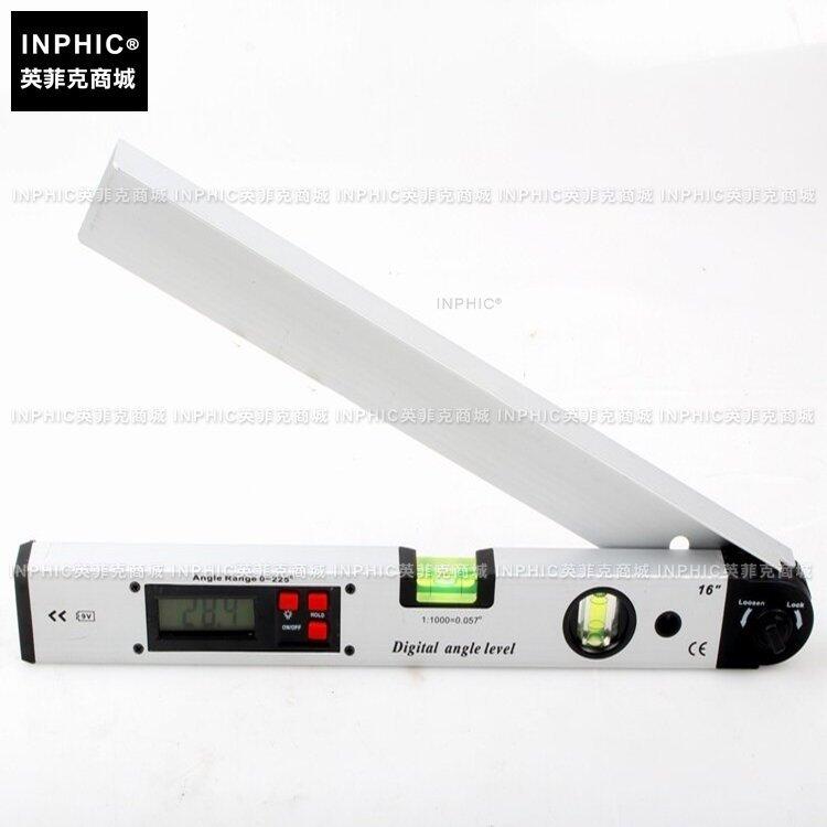 INPHIC-分析測量 225度 鋁合金數顯角度尺 數顯量角器 水平尺 木工角尺 測量儀測試儀實驗儀器