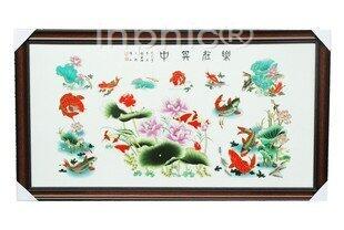 INPHIC-ZF-I006 景德鎮 陶瓷 樂在其中 瓷板畫 壁畫 壁飾 有框 工藝