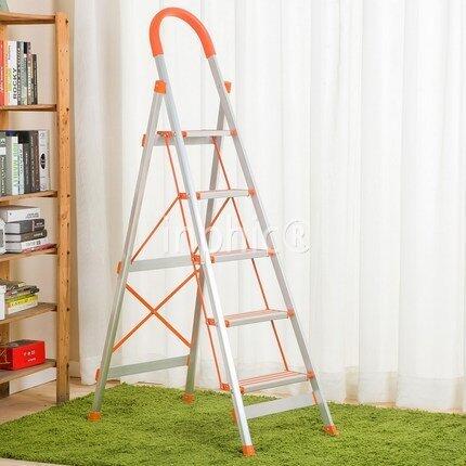 INPHIC-折疊五步梯子 加厚鋁合金 家用移動樓梯人字梯 裝修梯